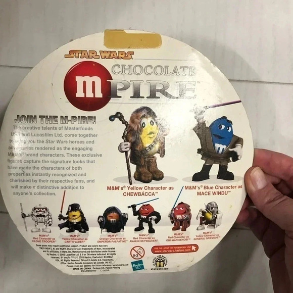 Hasbro M&Ms Star Wars Characters Chewbacca and Mace Windu Vintage Sealed in Pkg - Picture 2 of 8
